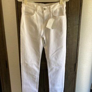 Women's COS White Denim Mid-Rise Slim jeans sz 29" x 32"